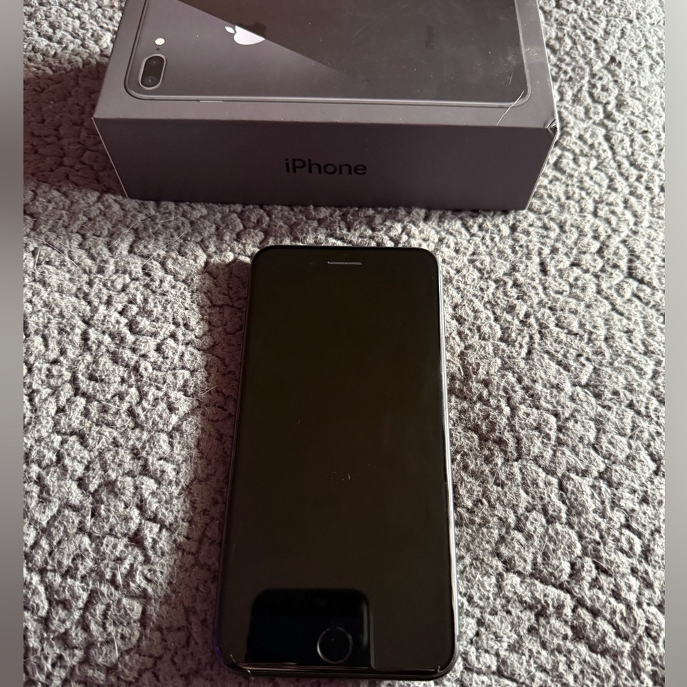 iPhone 8 Plus with accessories